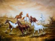 unknow artist Horses 011 oil painting picture wholesale